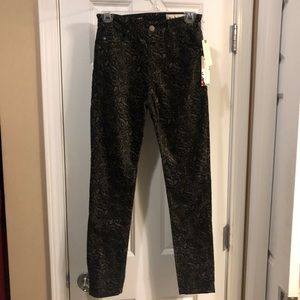 AG Anthro Hi Rise Stevie Ankle Velvet Jeans NWT 26